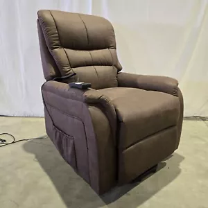 Sessel, Aufstehhilfe, elektrisch, Fernsehsessel, Relaxsessel, Braun, Raburg - Bild 1 von 4