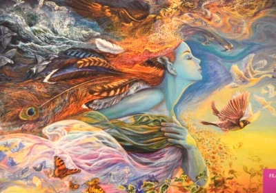 Настенная головоломка Josephine ДУХ ПОЛЕТА 1000 шт. ЗАПЕЧАТАННАЯ 1998 Fantasy Fae Realm - Изображение 1 из 4