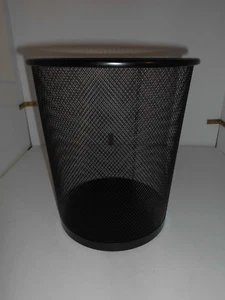 Connect Papierkorb aus schwarzen Metall 12 Liter unbenutzt Retoure ohne OVP - Bild 1 von 2