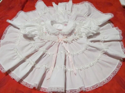 Vintage Bryan Baby White Lace Ruffled Circle Dress 3-6 months - Image 1 of 4