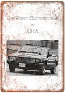 Old 1981 Mercury Capri Pony Convertible by AHA Ad Retro Look Metal Sign A12110 - Picture 1 of 2