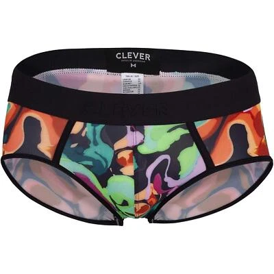 Clever Moda Absolute Piping Brief mens underwear mini classic multicolour silky - Image 1 of 4