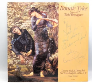 Bonnie Tyler + Todd Rundgren – Loving You's A Dirty Job.. - *SIGNED + POOR COND* - Picture 1 of 4