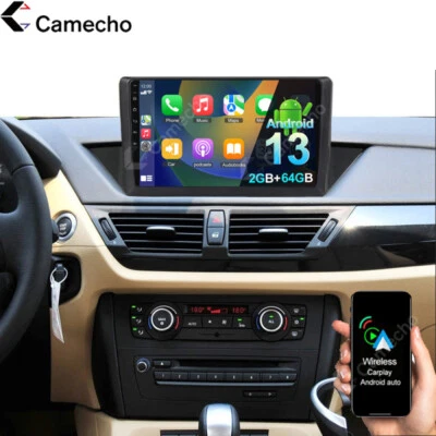 2+64G Para BMW X1 2010-2016 Carplay Android 15 Coche Navegación GPS Radio BT Estéreo Foto 1 de 4