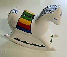 Vintage Waechtersbach cheval à bascule en céramique Piggie Piggy monnaie banque ALLEMAGNE