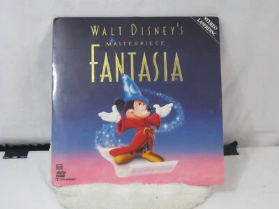Wal Disney Laserdisc 2 Movie Lot Mickey Mouse on Vacation & Fantasia VG Foto 1 de 4