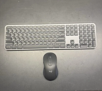 Logitech MX Keys and M650 L set  Wireless Keyboard, Mouse - Grey Graphite  - Image 1 of 4
