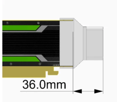 Cooling fan for Nvidia Tesla P4 8GB M4 4GB T4 16GB L4 24GB A2 GPU Card graphics - Image 1 of 4
