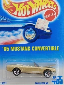 1995 HOT WHEELS COLLECTOR No.455 FORD ‘65 MUSTANG CONVERTIBLE Gold - Picture 1 of 3