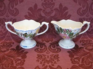 Blue Ridge Southern Pottery Verna Creamer and Open Sugar Bowl Set - Very Nice! - Picture 1 of 2