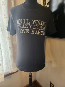 Neil Young Crazy Horse Love Earth 2024 Concert Tour T-Shirt Size Small - Picture 1 of 3