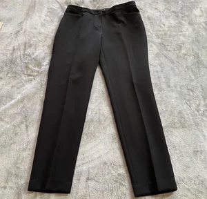Vince Camuto Damen Hose 4P schwarz Krepp Knöchel Petite gerades Bein Arbeitshose - Bild 1 von 11