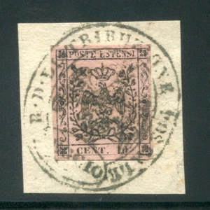 1852 ASI Modena 10 cent. pink used spl - Picture 1 of 1