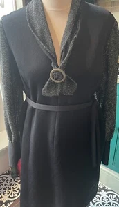 Original Vintage 1970’s Evening Dress - Size 14/16 - Picture 1 of 12