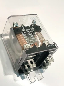 RELÉ DE ALTA RESISTENCIA 24V AC DOBLE POLO TIRO SIMPLE CON CONTACTOS 25A x1 fba13B - Imagen 1 de 3