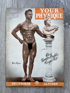 Joe Weider YOUR PHYSIQUE Magazine MARTIN GAGLIANO DEC 1945 JAN 1946 VOL 5 NO 5 - Picture 1 of 24
