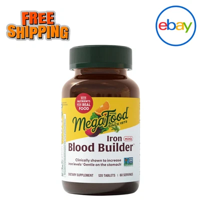 MegaFood Blood Builder Iron Minis, 120 Tabletas Envío Gratis Foto 1 de 4