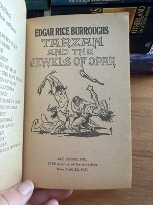Tarzan and the Jewels of Opar Edgar Rice Burroughs  Frazetta  ACE 1963 Atlantis Foto 1 de 4