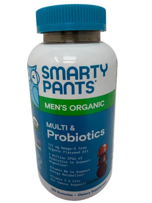 Pantalones Smarty Para Hombre Orgánicos Multi & Omegas Vitramins Gomitas 120ct Exp Ene 2026 Foto 1 de 4