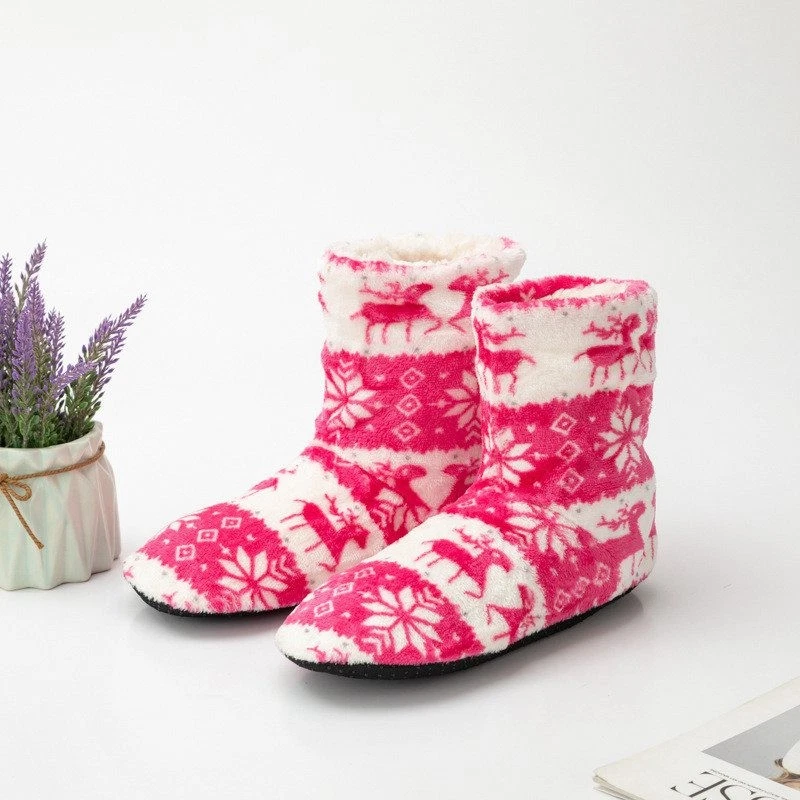 Bootle Womens Winter Ankle Slippers Shoes Size 3-8 Warm Elk Boots Ladies Indoor - Image 1 of 4