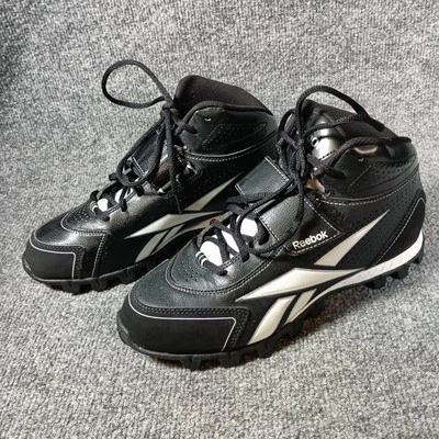 Reebok Football Cleats Men 7.5 Black PYE 410 - Image 1 of 4