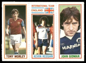 1981 Topps English League EPL John Gidman/Kevin Keegan/Tony Morley - Picture 1 of 2