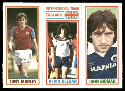 1981 Topps English League EPL John Gidman/Kevin Keegan/Tony Morley - Image 1 of 2