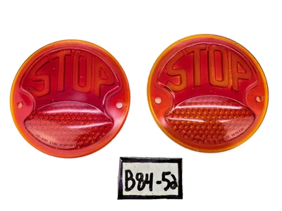 Lente de luz TIGER-EY Ford Hudson Hot Rat Rod B84-52 NOS Early RED GLASS STOP TIGER-EY Foto 1 de 4