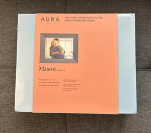 AURA Mason Graphite AF200-GRPS Digital Photo Picture Frame - Picture 1 of 4