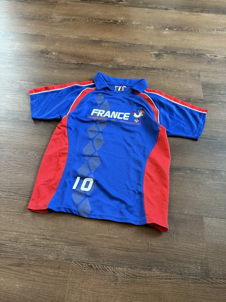 Camiseta de fútbol vintage Produit Original Francia número 10 talla M Foto 1 de 3
