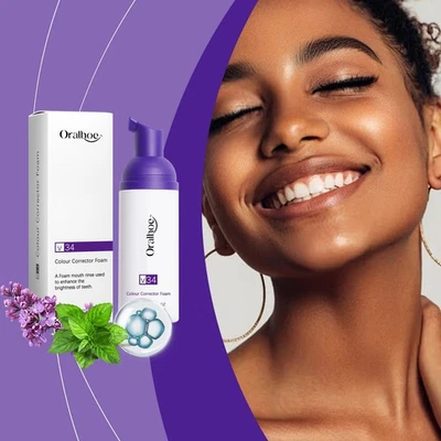 Mousse de limpeza profunda unissex espuma clareadora dental creme dental remoção de manchas dentes - Imagem 1 de 4