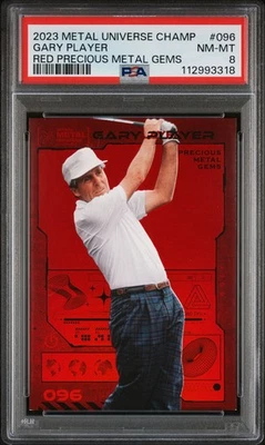 2023 Skybox Metal Gary Player Precious Gems PMG /100 - PSA 8 (Pop 1 None Higher) - Image 1 of 2