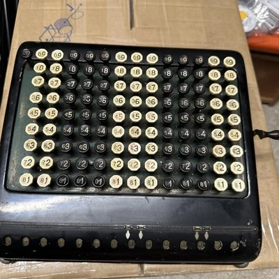 Ancien Comptometre Machine à Calculer Calculator Burroughs Detroit Michigan - Photo 1/4