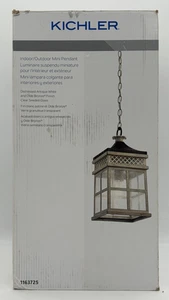 Kichler 82293 Indoor/Outdoor Mini Pendant Light Distressed Antiqued White Bronze - Picture 1 of 6