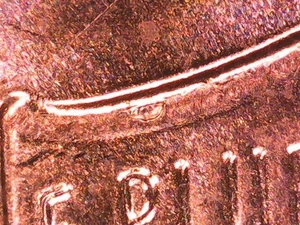 2024 D Penny with Die Chip Error on Reverse of Coin - Picture 1 of 10