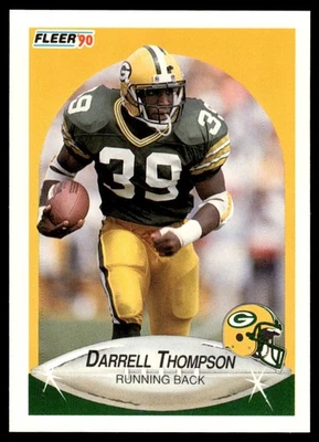 1990 Fleer Update Darrell Thompson Rookie Green Bay Packers #U-99 - Image 1 of 2