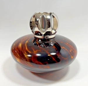 Lamp Berger Paris lampada profumata vetro conchiglia tartaruga marrone vintage nuova 5"x4" - Foto 1 di 7