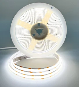 12V COB LED Strip Light White 6000K IP20 Uniform Light Emitting 480LEDs/M 16.... - Picture 1 of 7