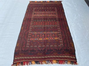 6x9 Black Oriental Afghan Soumak Kilim Turkmen Handwoven Traditional Wool Carpet - Picture 1 of 19