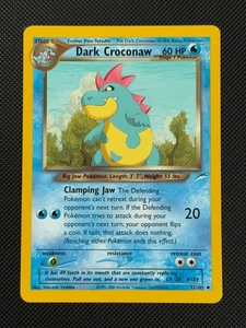 Pokémon Karte Dunkles Croconaw 32/105 REGULAR WOTC Neo Destiny Unlimited Uncommon - Bild 1 von 4
