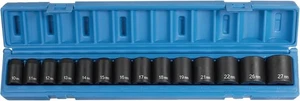 Grey Pneumatic 1412M 1/2" Drive 14 Piece Metric Impact Socket Set w/ Case - Picture 1 of 1