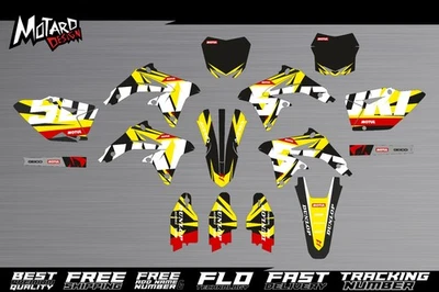 Kit gráfico para Suzuki RMZ 450 2014 2015 2016 2017 decalques adesivos da Motard - Imagem 1 de 4