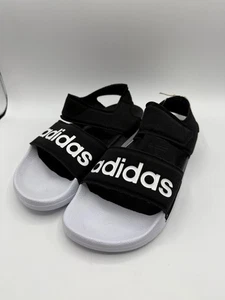 Sandalias Adidas Adilette negras/blancas G28695 talla para mujer 8 *NUEVAS CON ETIQUETAS - Imagen 1 de 6