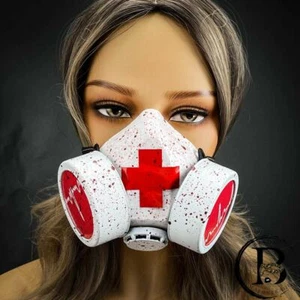 Steampunk Atemschutz Gasmaske Halloween Maskerade Maske Krankenschwester Kostüm Maskerade - Bild 1 von 5