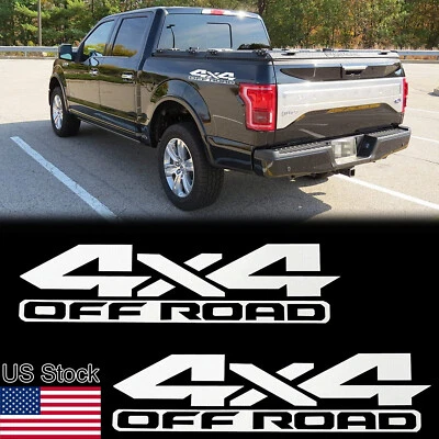 For Ford F-150 F-250 Super Duty 4x4 OFF ROAD Decals Rear Trunk Side Stickers 2x - Image 1 of 4