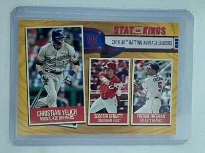 Christian Yelich 2019 Topps Big League Baseball - GOLD #358 - Milwaukee Brewers - Image 1 of 2