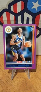 2021-22 Panini NBA Hoops Isaiah Jackson púrpura paralelo novato radiocontrol #223 casi nuevo - Imagen 1 de 2