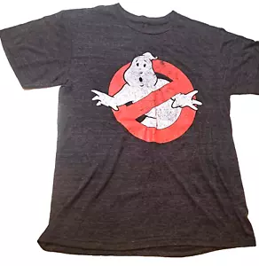 Ghostbusters T-Shirt Herren Small grau distressed 80s Movie Logo Halloween Tee - Bild 1 von 4