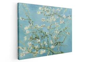 Van Gogh painting almond branch flower canvas wooden frame living room  - Picture 1 of 7