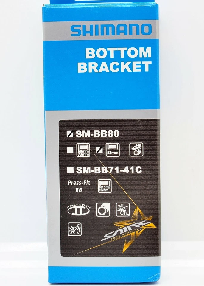 Shimano Saint/Zee SM-BB80 BSA English 83mm MTB Bottom Bracket, New In Box - Image 1 of 2